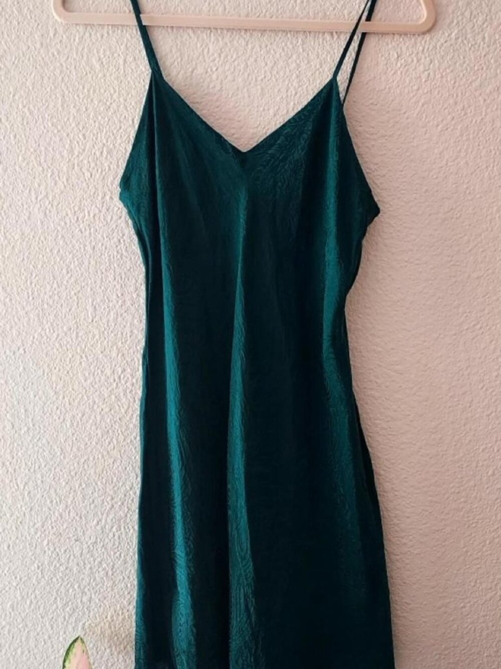 Vintage August Silk Green Slip Dress